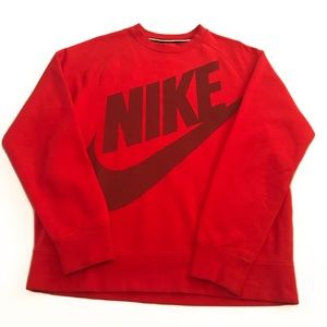 Red Nike Crewneck Sweatshirt